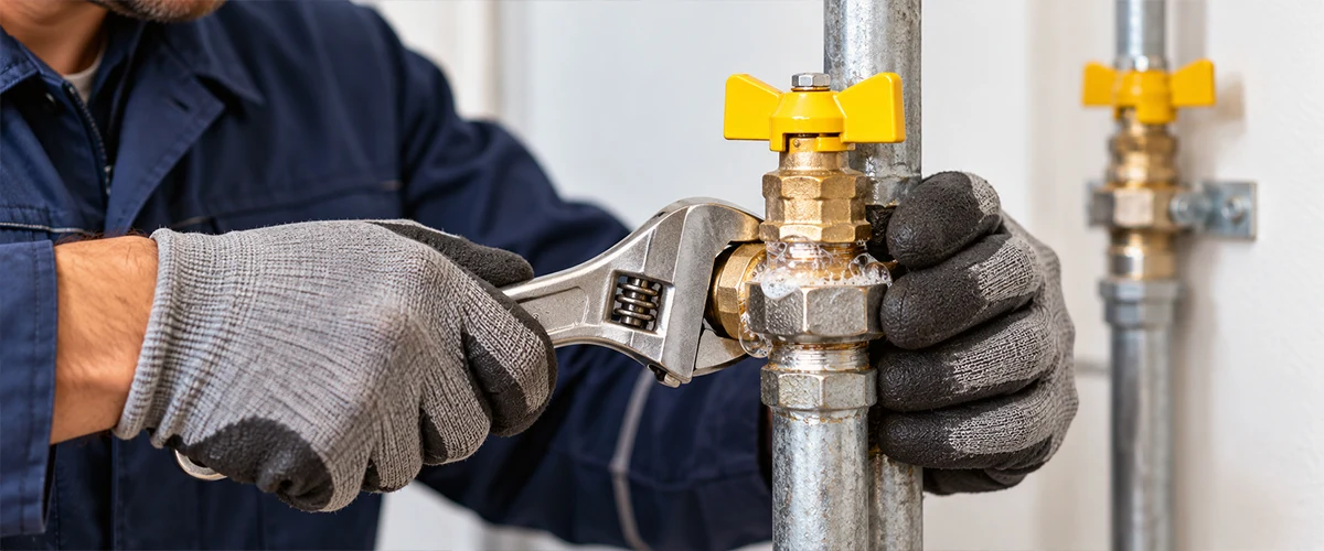 Gas line repair