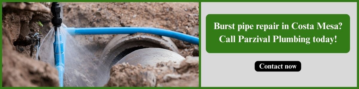 Burst pipe repair services