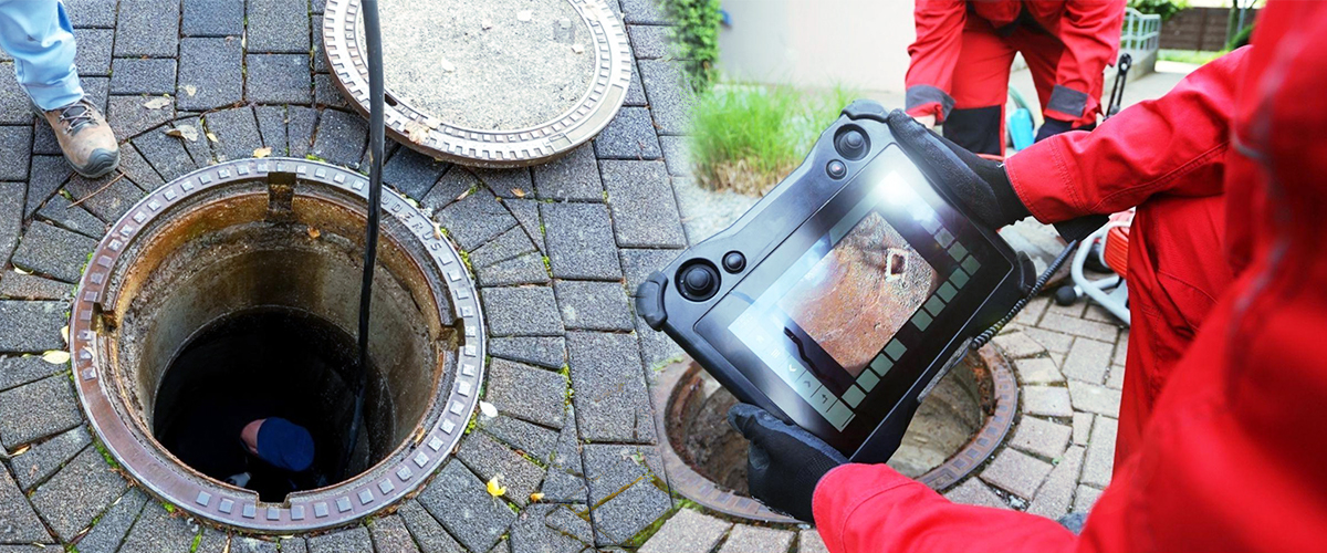 Sewer line camera inspection