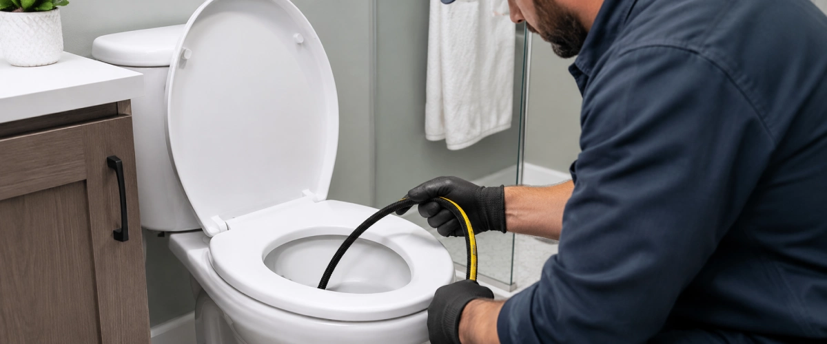 Clogged toilet repair near me