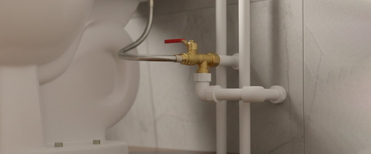 Toilet water supply line leak