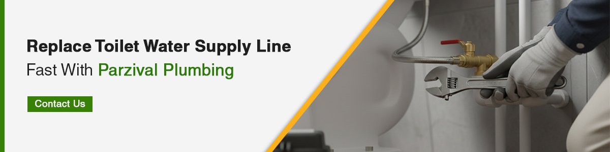 Water supply line for toilet