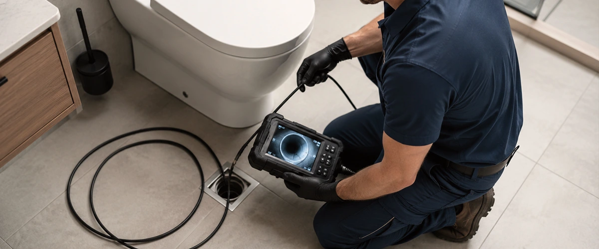 Drain camera inspection