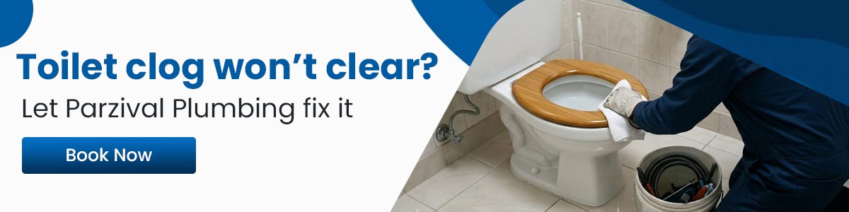 Clogged toilet plumber​