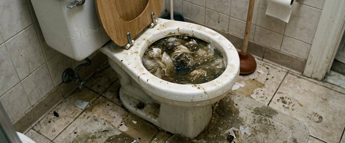 Clogged toilet solutions​