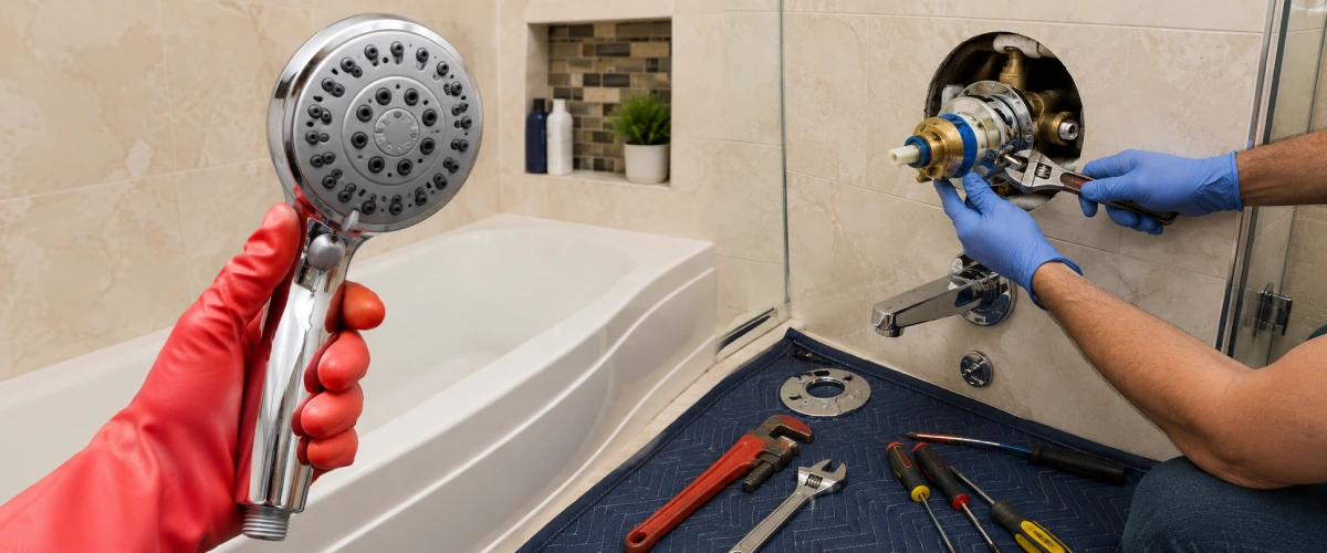 Shower valves repair
