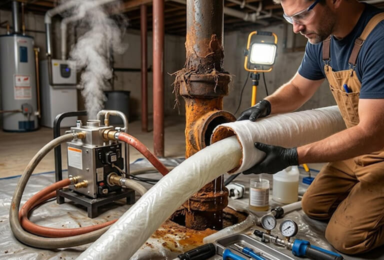 Residential Pipe Lining Repair