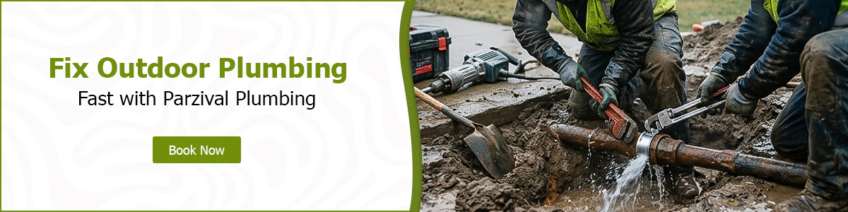 Outdoor plumbing system repair