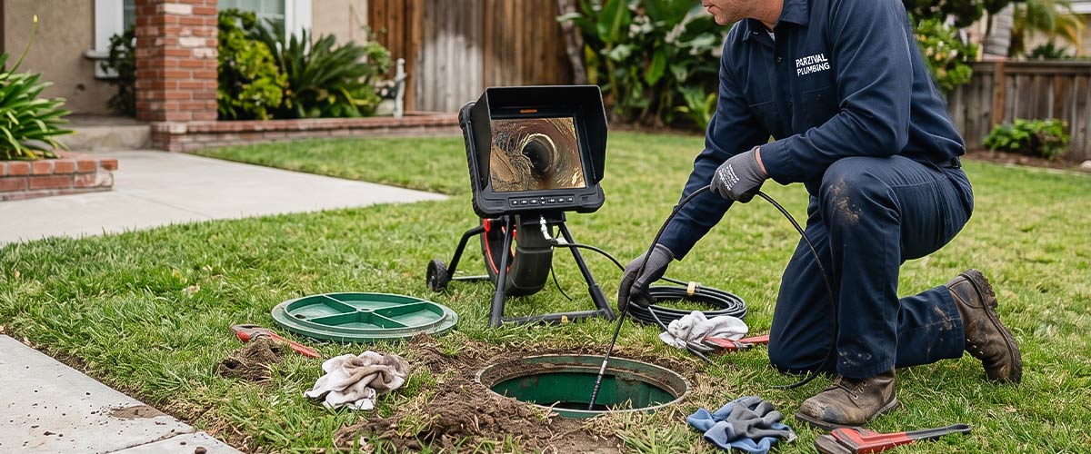 Broken sewer line​ repair​
