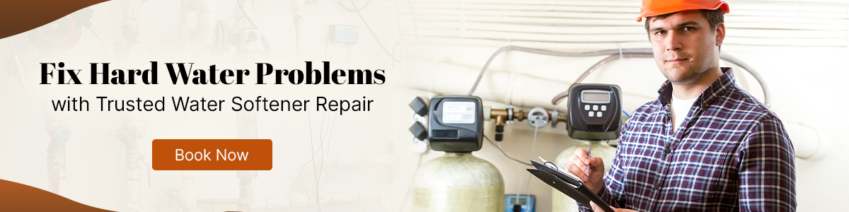 Plumbers repair water softeners