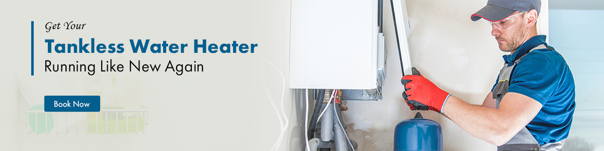 Residential tankless hot water heater repair