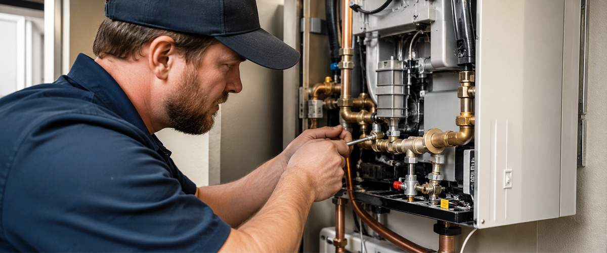 Residential tankless water heater repair