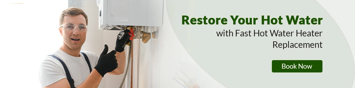 Emergency hot water heater replacement