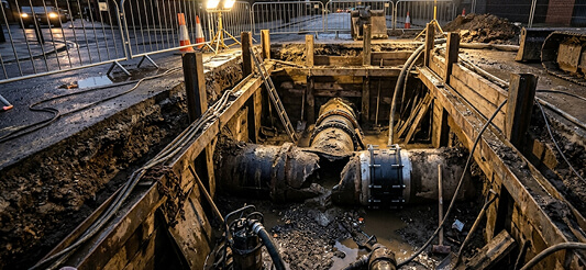 Emergency sewer line repairs