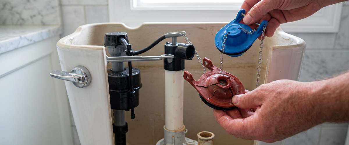 How to replace toilet flapper