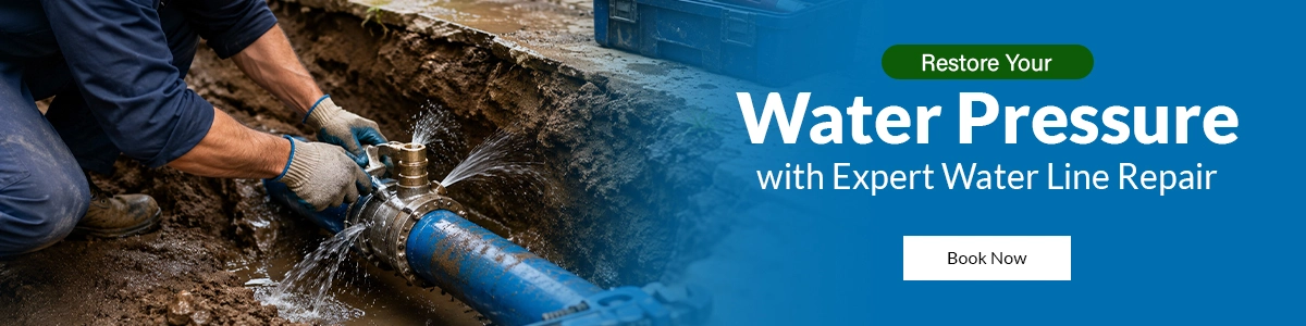 Underground water line repair