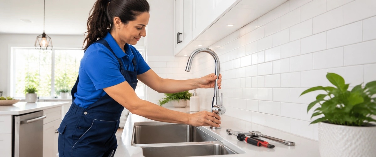 Water pressure low in kitchen sink