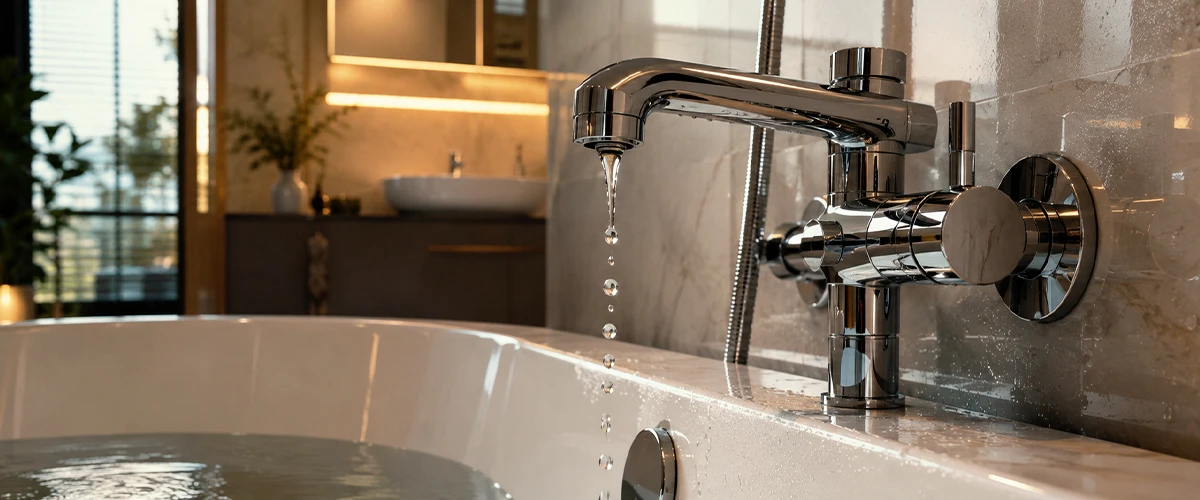 Tub faucet dripping