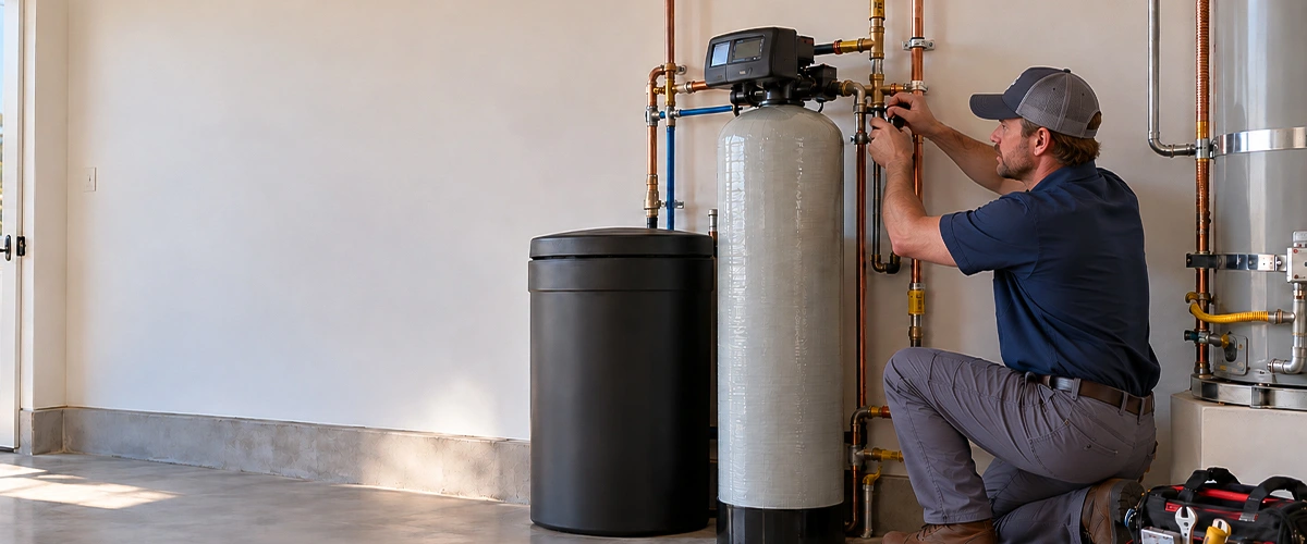 Hard water damage to pipes