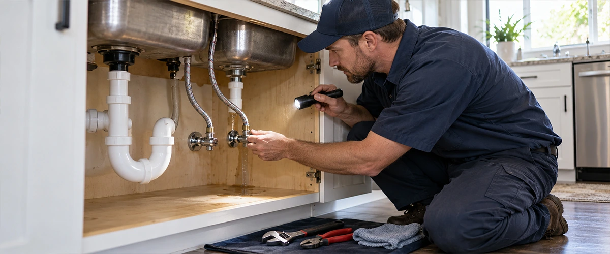 Leaking faucet repair