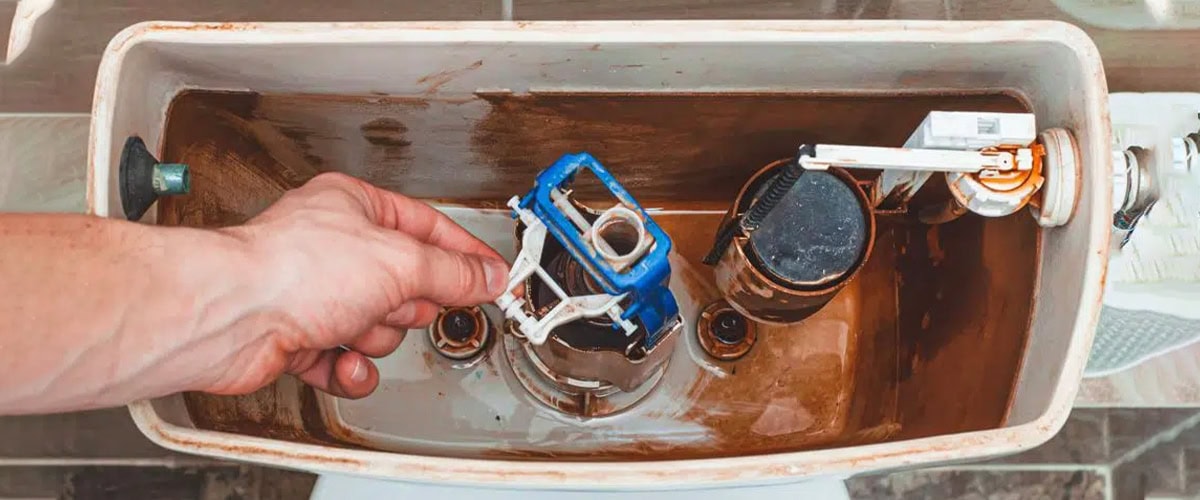 clean toilet tank